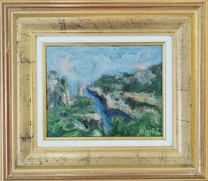 SEMPERE Flavien (1936-2022) 
Les calanques
Huile...
