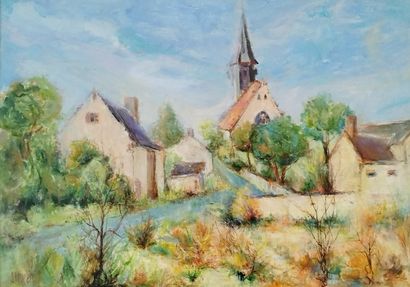SEMPERE Flavien (1936-2022) 
Villers St Orien
Huile...