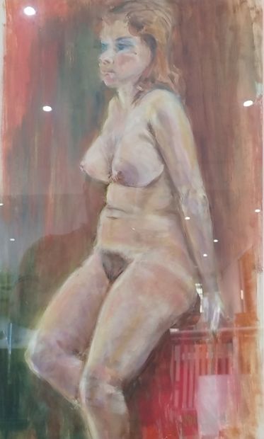 SEMPERE Flavien (1936-2022) 
Pose nue contre...