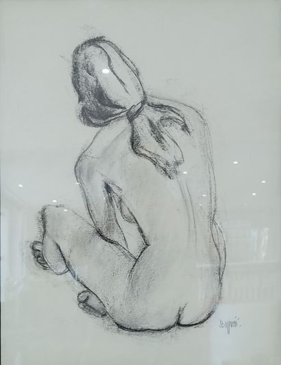 SEMPERE Flavien (1936-2022) 
Nu assise de...