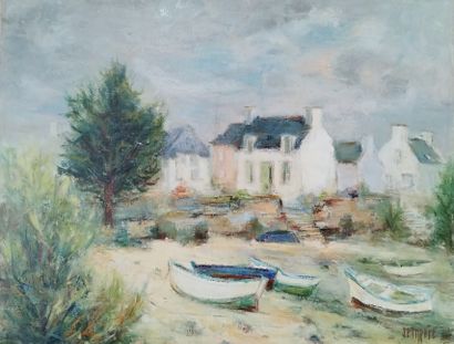SEMPERE Flavien (1936-2022) 
L'esconil
Huile...