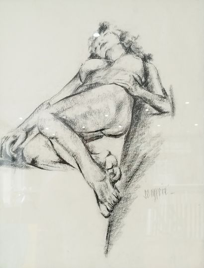 SEMPERE Flavien (1936-2022) 
Nu allongé
Dessin...