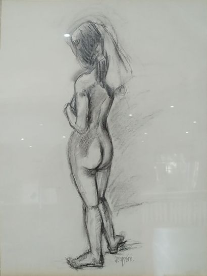 SEMPERE Flavien (1936-2022) 
Nue de dos
Dessin...