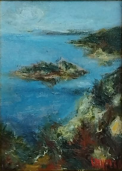 SEMPERE Flavien (1936-2022) 
Vue de port...