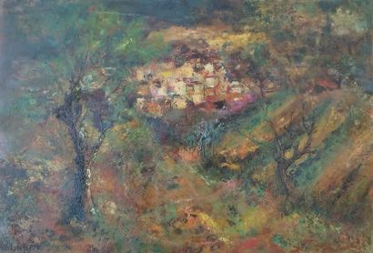 SEMPERE Flavien (1936-2022)
Village espagnol,...