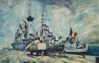 SEMPERE Flavien (1936-2022) 
Fregate Duquesne...