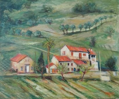 SEMPERE Flavien (1936-2022) 
La cadiere d'azur
Huile...