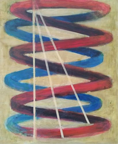 SEMPERE Flavien (1936-2022)
Les rubans 
Huile...