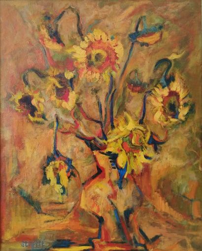 SEMPERE Flavien (1936-2022) 
Les soleils
Huile...