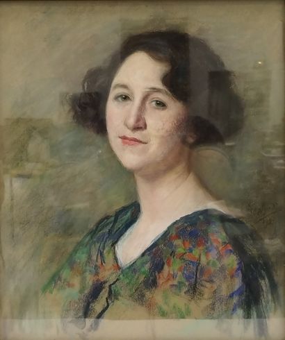 LEONIE DE LOGHADES (1859-1938)
Portrait d'une...