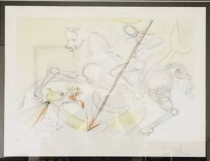 SALVADOR DALI
Lithographie
St Georges et...