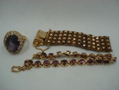 1 Bracelet souple Or jaune 18kt 22,37 g 1...