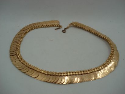 1 Collier Or 18kt 30,88 g semi rigide 