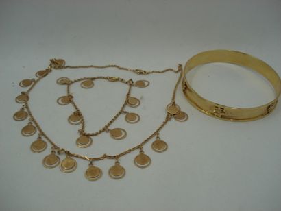 1 Bracelet rigide 9kt 16,51 g jonc plat 1...