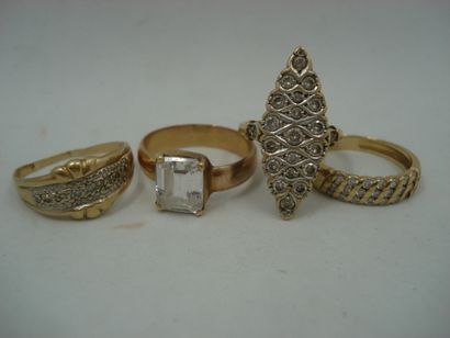 2 Bagues Or 18kt et diamants 11,32 g 2 Bagues...