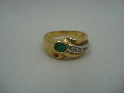 1 Bague Or 18kt et pierres 5,02 g 