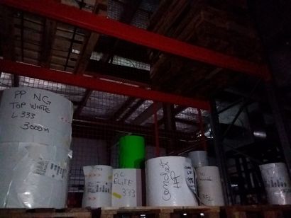 stock de papier 
étiquettes
