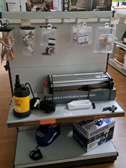 machine à encoller, lot d'outils à main,...