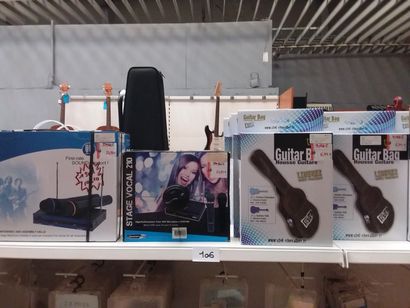 3 lots de micros 
13 housses pour guitar...