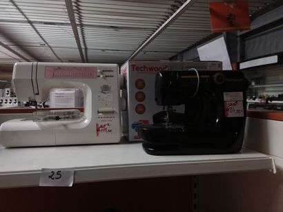 2 machines à coudre une JANOME, une TECH...
