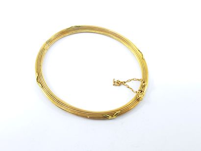 FRENCH WORK
Bracelet in yellow gold 750°...