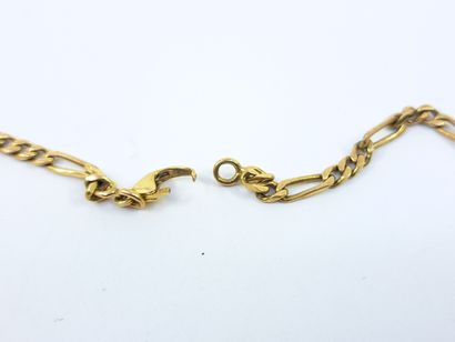 GOURMETTE in yellow gold 750 ° (broken)
A...