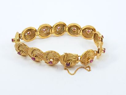 FOREIGN WORK
Yellow gold bracelet 750° twisted...