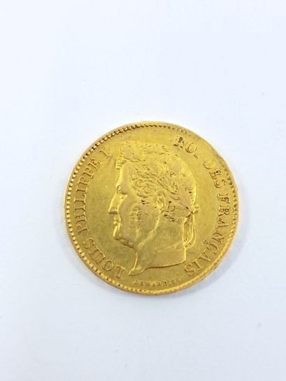 Gold PIECE of 40 francs 1832A
Louis Philippe
Weight...