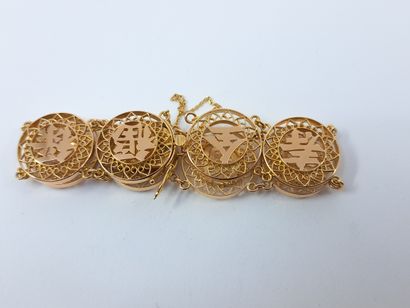 FOREIGN WORK
Openwork bracelet in yellow...