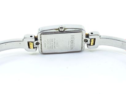 MICHEL HERBELIN 
Steel and gold bracelet...
