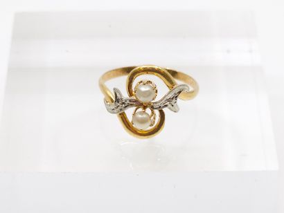 TRAVAIL FRANCAIS
BAGUE toi et moi, en or...