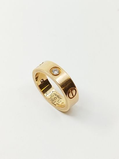 CARTIER LOVE
Bague en or rose 750° et trois...
