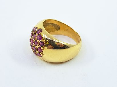 FRENCH WORK
Ring in yellow gold 750° decorated...