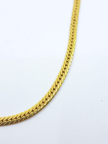 NECKLACE in yellow gold 750° palm tree mesh...