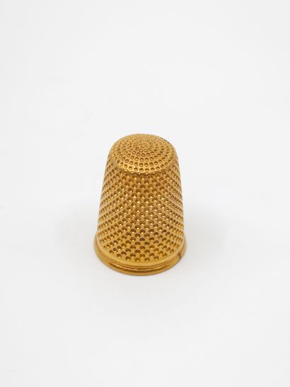 thimble in yellow gold 750
gross weight :...