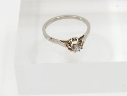 RING in white gold 750° decorated with a...