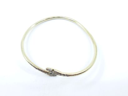 BRACELET in white gold 750° with two snake...