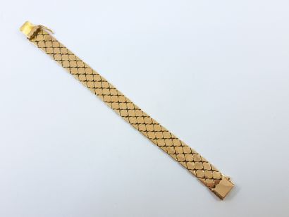 FRENCH WORK
Bracelet in gold amati 750° finely...