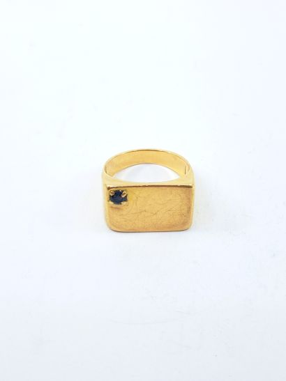 HORSE in yellow gold 750° decorated with...