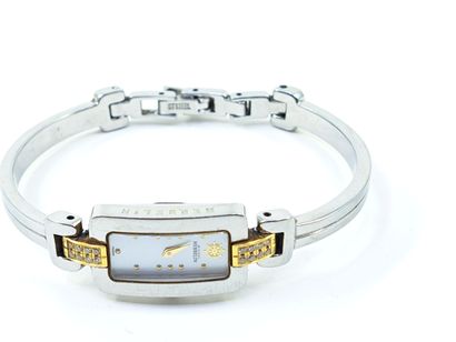 MICHEL HERBELIN 
Steel and gold bracelet...
