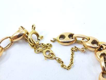 BRACELET in yellow gold 750° coffee beans
With...