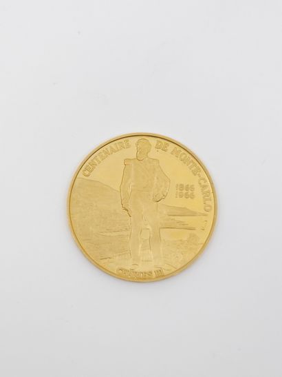 MEDAL in gold 920°/°°° with the effigy of...