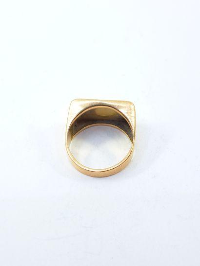 HORSE in yellow gold 750° decorated with...