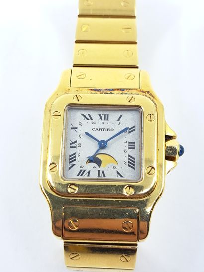 CARTIER Santos
Ladies' wristwatch in yellow...