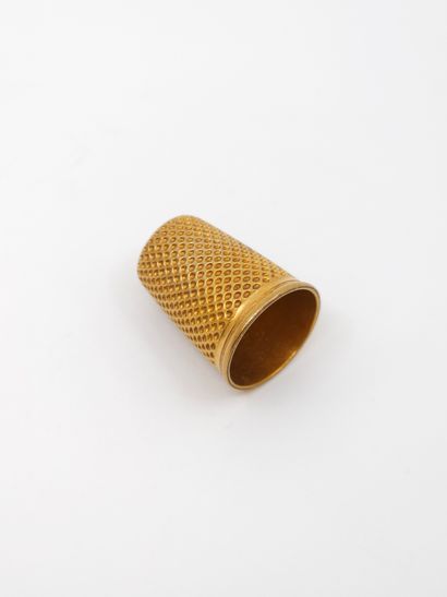 thimble in yellow gold 750
gross weight :...