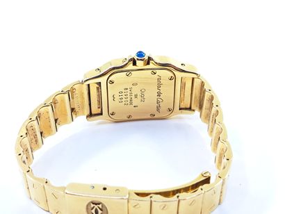 CARTIER Santos
Ladies' wristwatch in yellow...