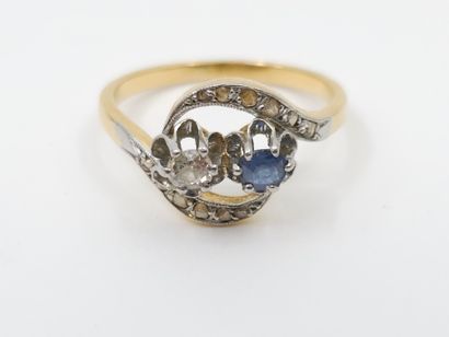 TRAVAIL FRANCAIS
BAGUE toi et moi en or deux...