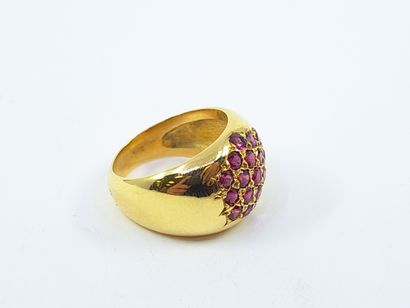 FRENCH WORK
Ring in yellow gold 750° decorated...