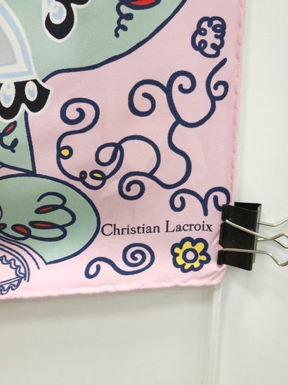 CHRISTIAN LACROIX 
Foulard en soie