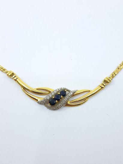 MODERN WORK
NECKLACE in yellow gold 750°...